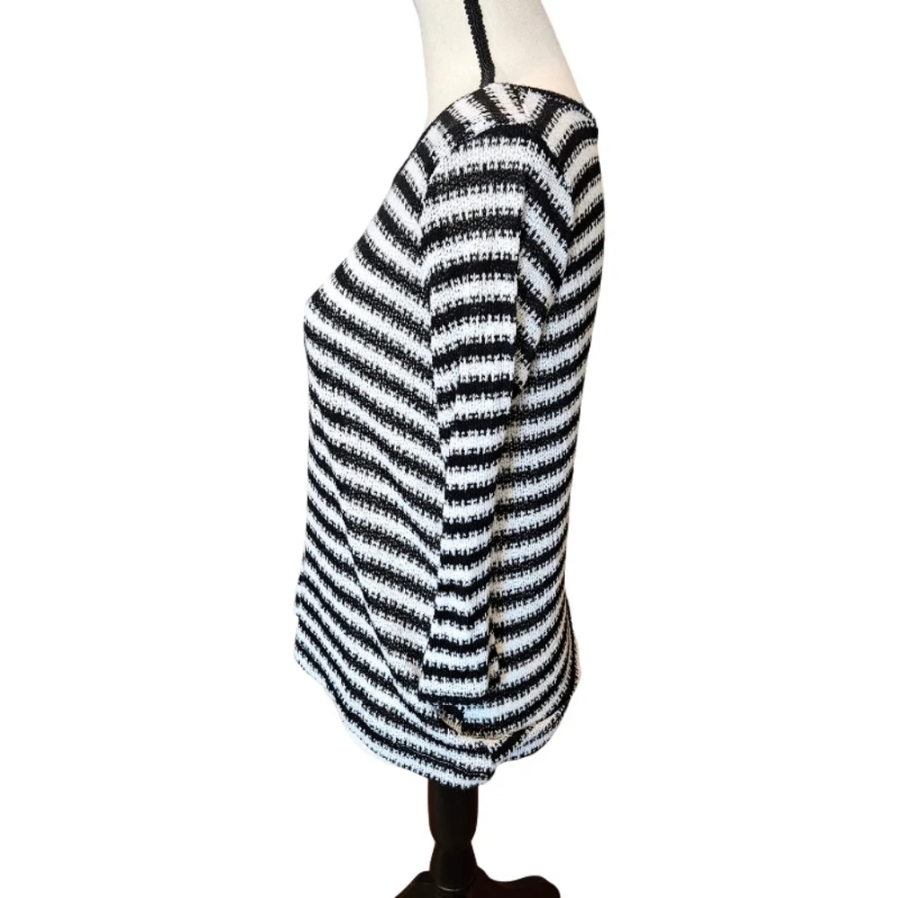 Papermoon Black and White Striped Sweater